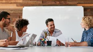 Young professionals in a meeting