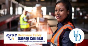 Safety professional in a warehouse